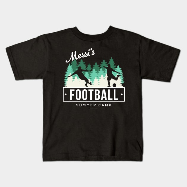 Messi's Football Summer Camp Kids T-Shirt by Rebus28